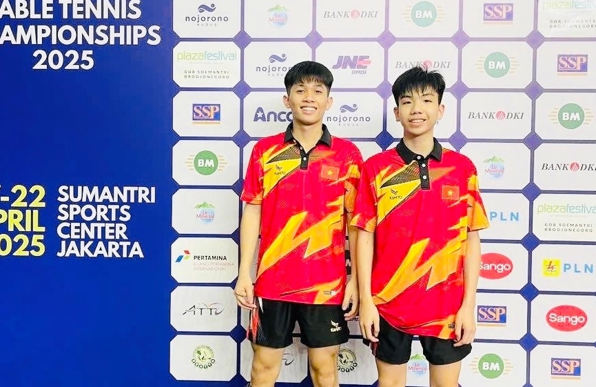 Vietnamese duo claims gold at Southeast Asian Table Tennis Championships